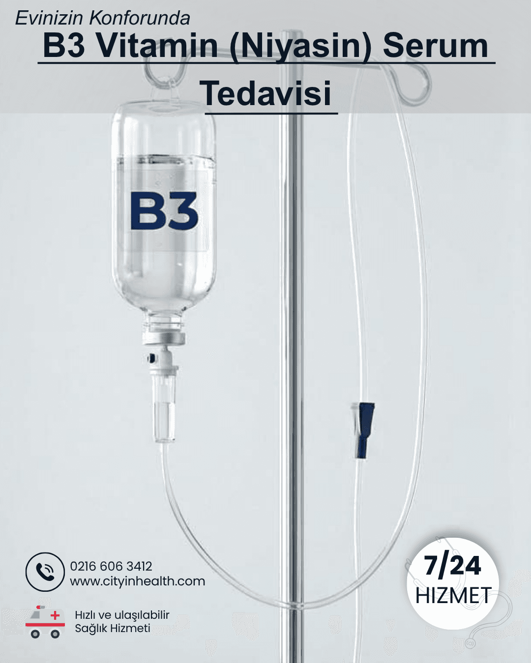 B3 Vitamin (Niyasin) Serum Tedavisi