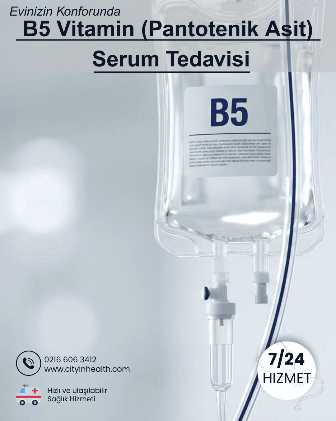 B5 Vitamin (Pantotenik Asit) Serum Tedavisi