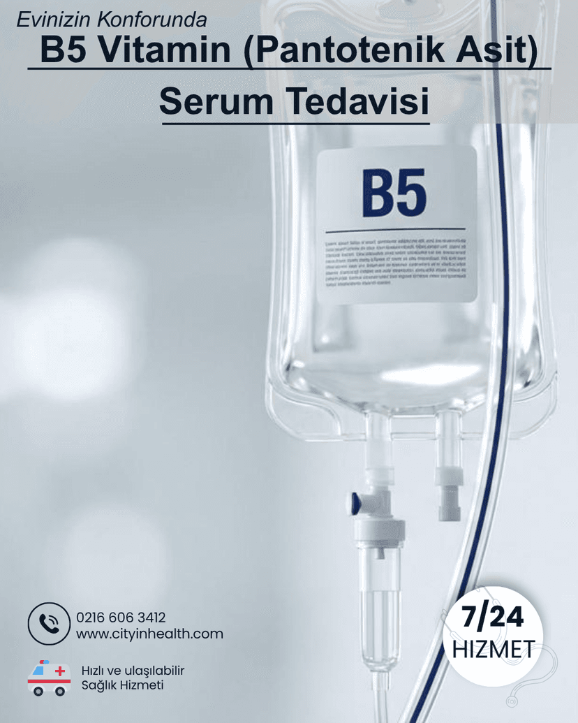 B5 Vitamin (Pantotenik Asit) Serum Tedavisi