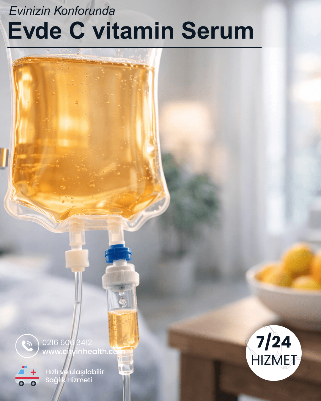 Yüksek Doz C Vitamini Serum Tedavisi (Pascorbin)