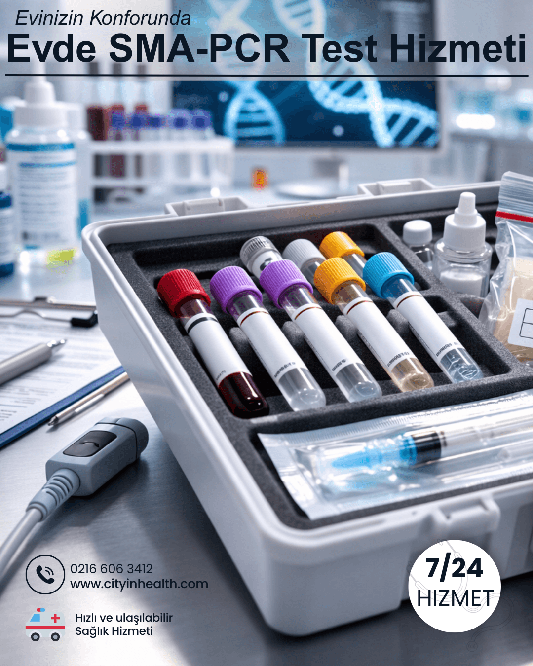 Evde PCR ve SMA Testi