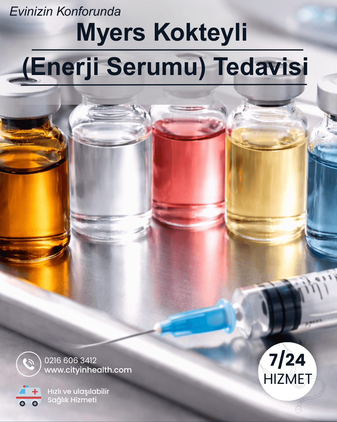 Myers Kokteyli (Enerji Serumu) Tedavisi