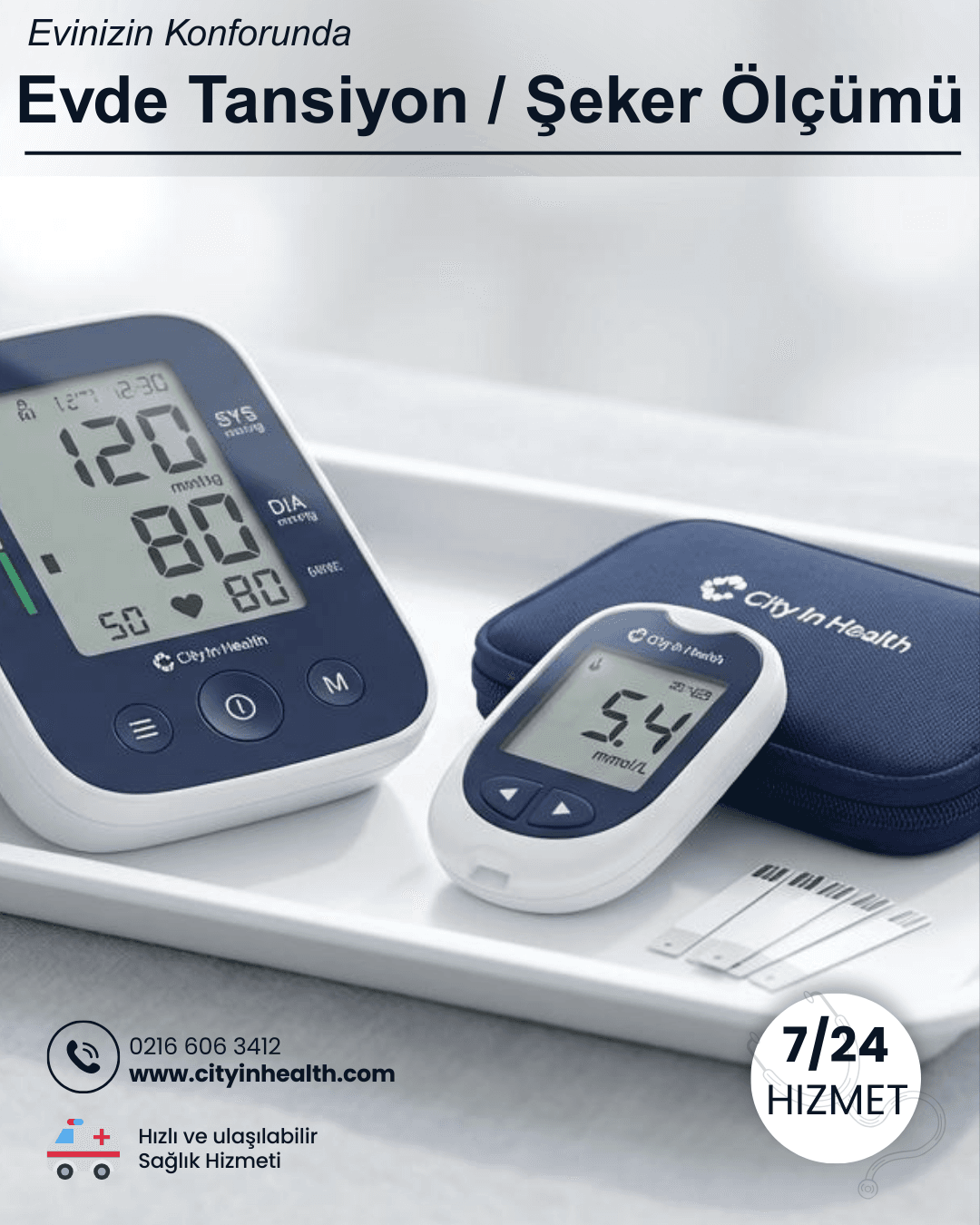 Evde Tansiyon ve Şeker Ölçümü