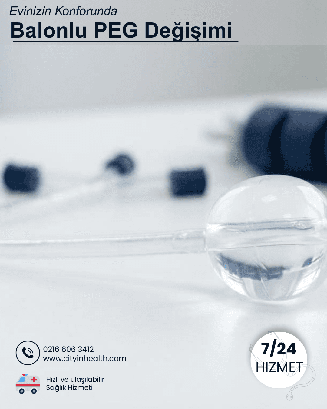 Evde Balonlu PEG Bakımı